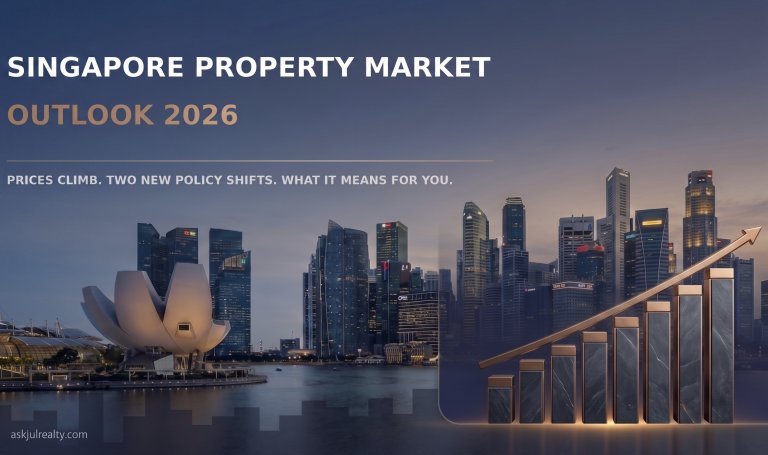 Singapore property market outlook 2026, prices climbing with new policy changes